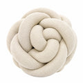Knotenkissen 30 cm Stoff Beige dekoratives Sofakissen