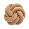 Knotenkissen 30 cm aus Cordstoff Beige - weich dekorativ