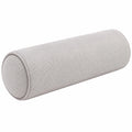 Nackenrolle 15 x 40 cm Textil Hellgrau - zylindrisches Stützkissen