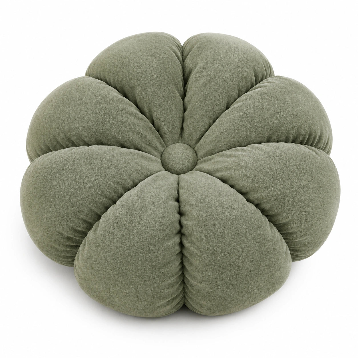 Blumenkissen 45 cm Polyester Salbeigrün weich dekorativ