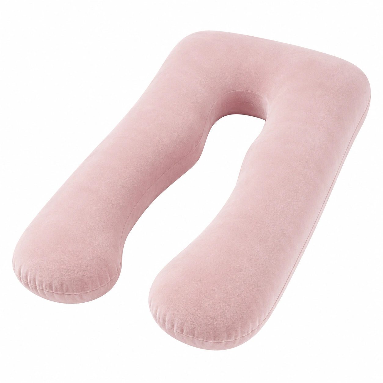 U-förmiges Schwangerschaftskissen 135 cm Textil Rosa für Schlaf und Lagerung